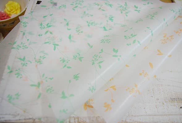 Mine Flower Printed Wax Paper